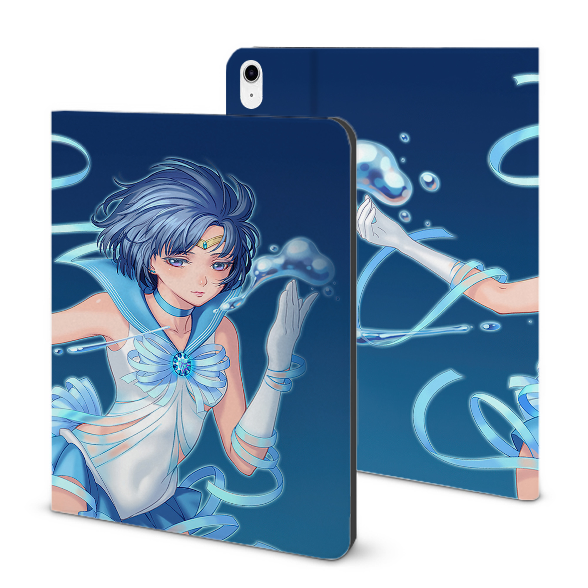 （画像用） 美少女戦士セーラームーン Sailor Moon IPad ケース ブック型 PUレザー TPU 耐衝撃 軽量 薄型 ペン収納なし 全面保護 IPad 各モデル対応